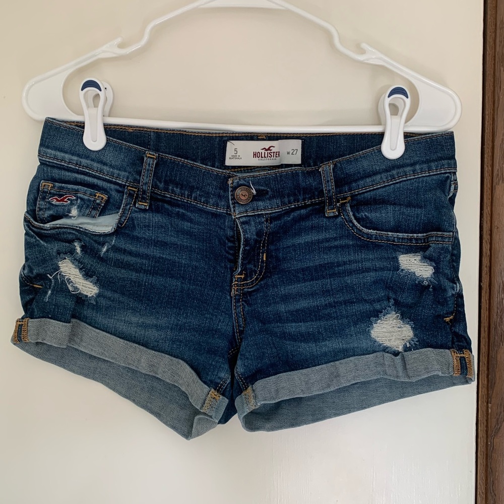 Hollister denim shorts, size 5